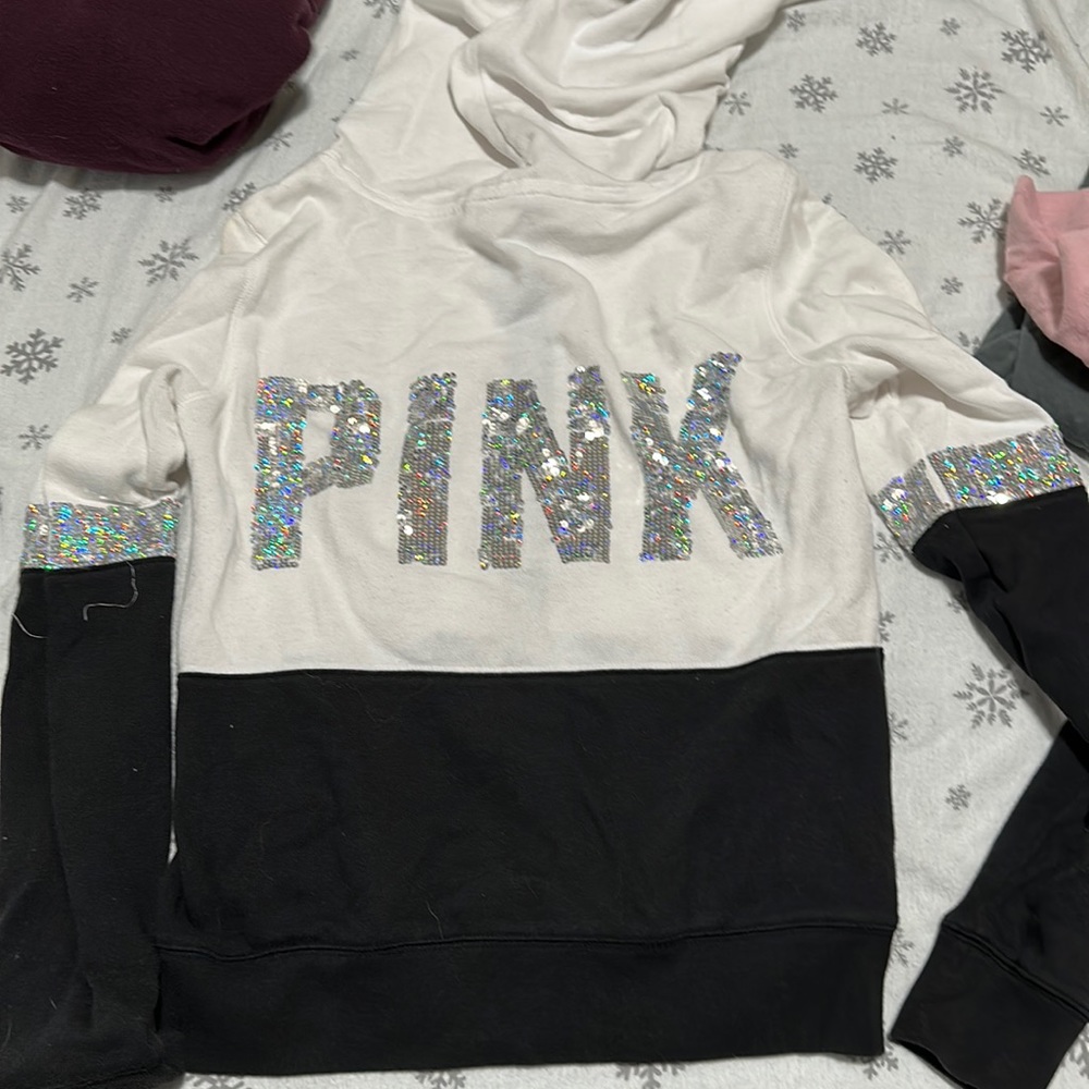 PINK vintage zip up